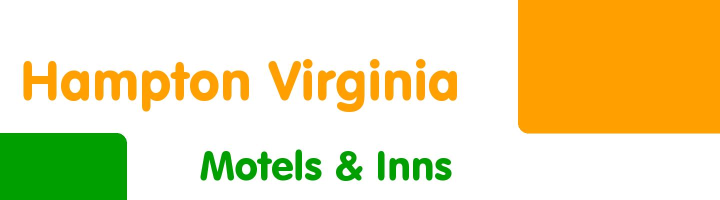 Best motels & inns in Hampton Virginia - Rating & Reviews